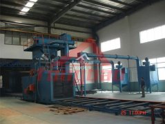 通過式拋丸機(jī)-產(chǎn)品介紹： 騰博拋丸機(jī)械廠生產(chǎn)的通過式拋丸機(jī)是鋼結(jié)構(gòu)焊件與H型鋼板及其它類型鋼材的多功能拋丸清理機(jī)，通···